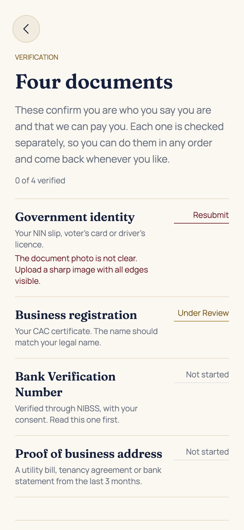 Respond to review feedback in the AFH app, using example data